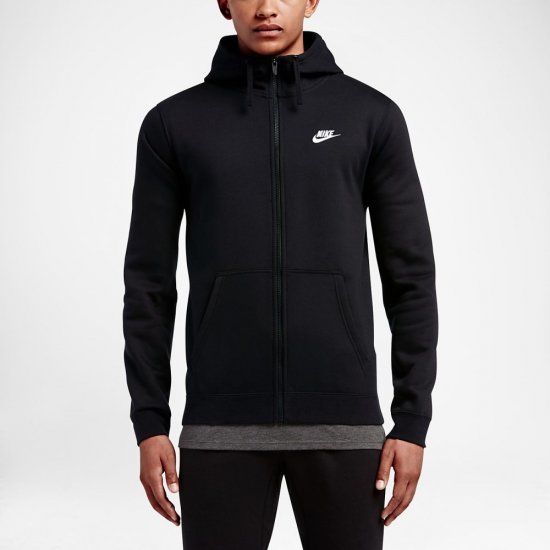 Nike Sportswear Full-Zip | Black / Black / White - Click Image to Close