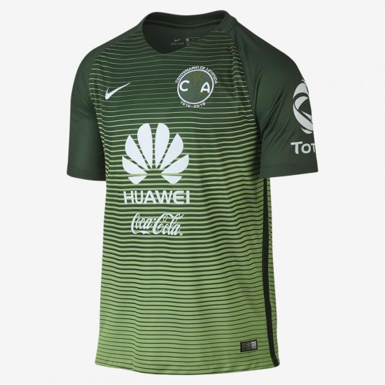 2016/17 Club America Stadium Third | Gorge Green / Green Gusto / White - Click Image to Close