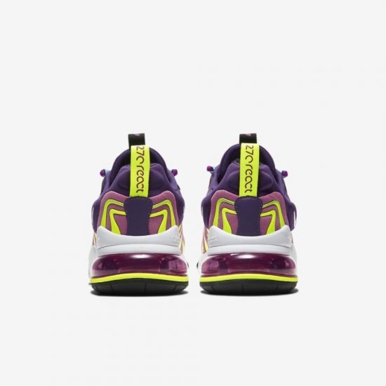Nike Air Max 270 React ENG | Eggplant / Magic Flamingo / Vivid Purple / White - Click Image to Close