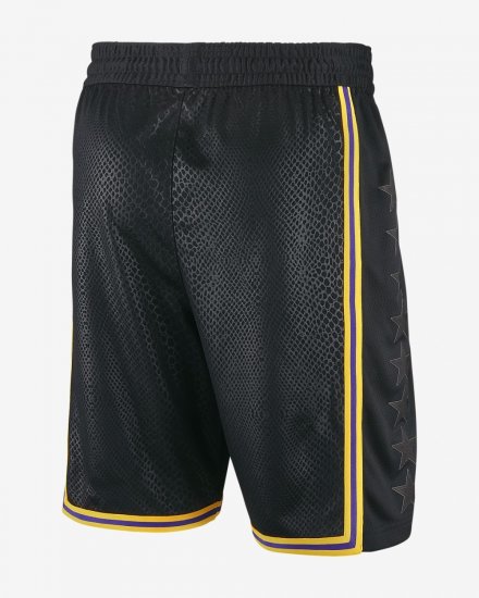 Los Angeles Lakers Nike City Edition Swingman | Black / Amarillo - Click Image to Close