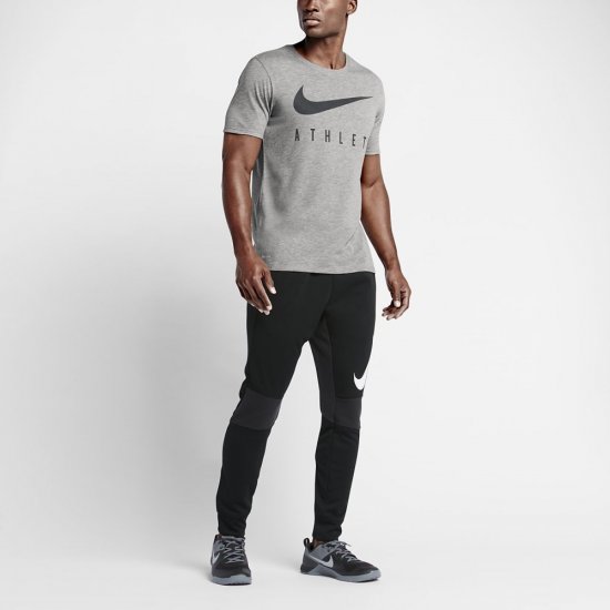 Nike Swoosh Athlete | Dark Grey Heather / Dark Grey Heather / Black - Click Image to Close