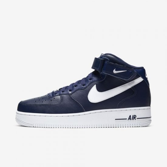 Nike Air Force 1 Mid '07 | Midnight Navy / White - Click Image to Close