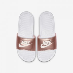 Nike Benassi | White / Metallic Red Bronze / White