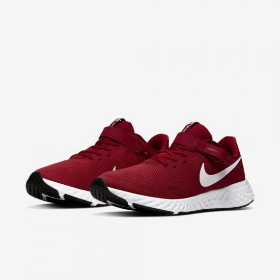 Nike Revolution 5 FlyEase | Gym Red / Black / White - Click Image to Close