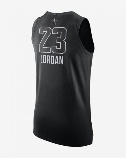 Michael Jordan All-Star Edition Authentic Jersey | Black - Click Image to Close