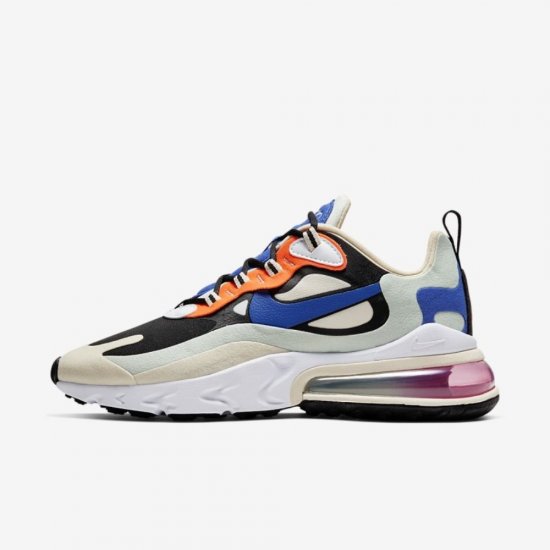 Nike Air Max 270 React | Fossil / Black / Pistachio Frost / Hyper Blue - Click Image to Close