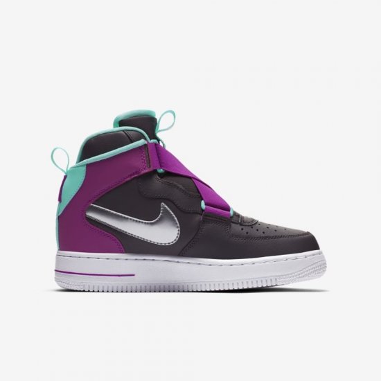 Nike Air Force 1 Highness | Thunder Grey / Hyper Violet / Aurora / Metallic Silver - Click Image to Close
