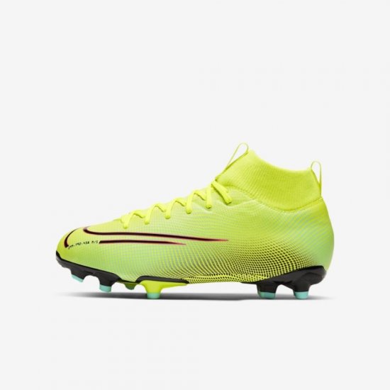 Nike Jr. Mercurial Superfly 7 Academy MDS MG | Lemon Venom / Aurora / Black - Click Image to Close