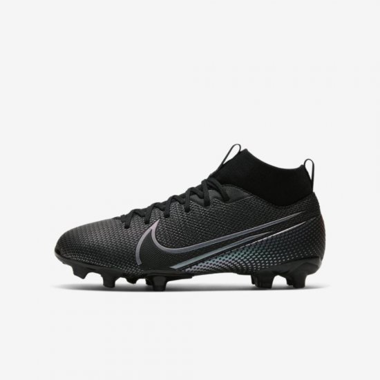 Nike Jr. Mercurial Superfly 7 Academy MG | Black / Black - Click Image to Close