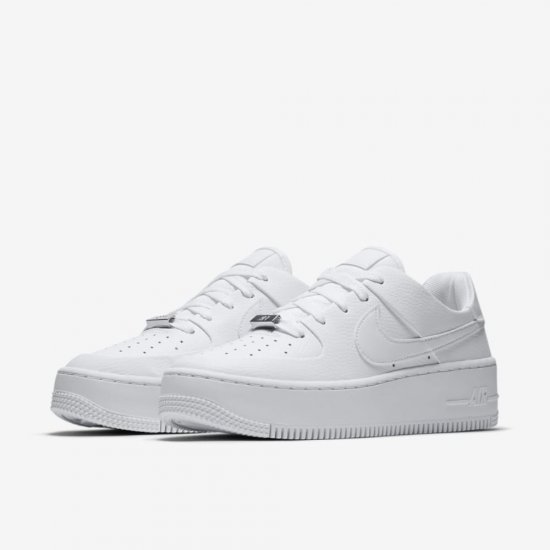 Nike Air Force 1 Sage Low | White / White / White - Click Image to Close