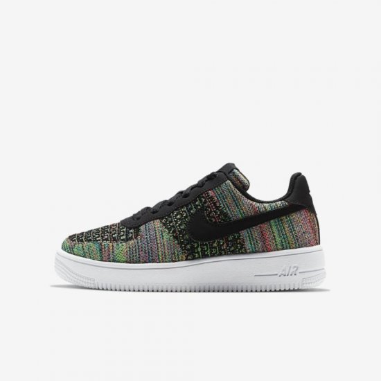 Nike Air Force 1 Flyknit 2.0 | Black / Hyper Pink / Volt / Black - Click Image to Close