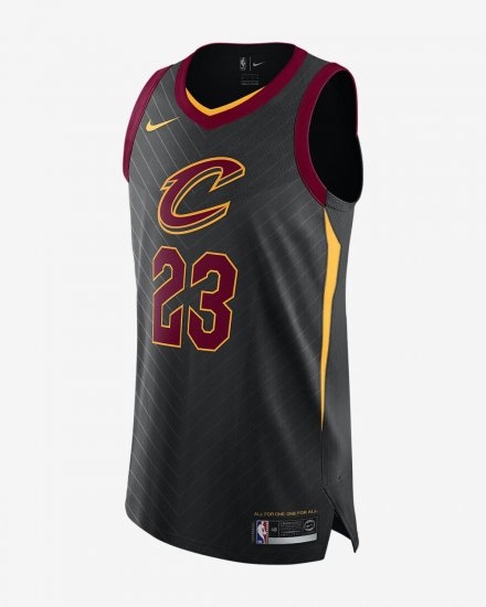 LeBron James Statement Edition Authentic (Cleveland Cavaliers) | Black - Click Image to Close