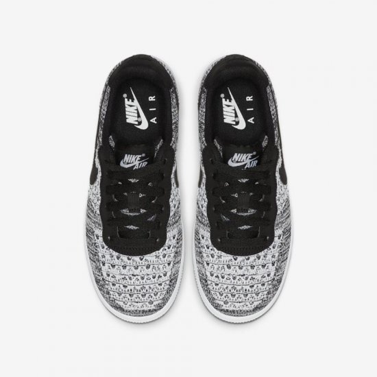 Nike Air Force 1 Flyknit 2.0 | Black / White / White / Pure Platinum - Click Image to Close