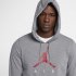 Jordan Jumpman Air Fleece | Carbon Heather / Black / Gym Red