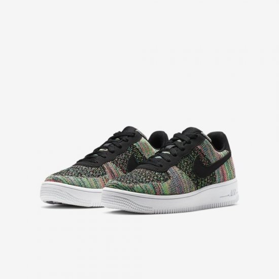 Nike Air Force 1 Flyknit 2.0 | Black / Hyper Pink / Volt / Black - Click Image to Close