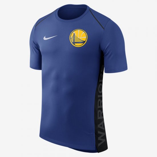 Golden State Warriors Nike Dry Hyper Elite | Rush Blue / Black / White - Click Image to Close