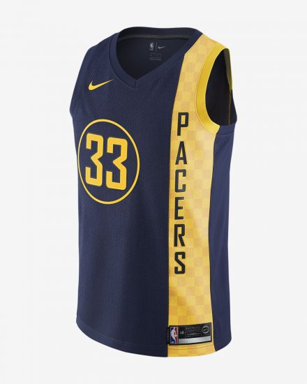 Myles Turner City Edition Swingman Jersey (Indiana Pacers) | College Navy - Click Image to Close
