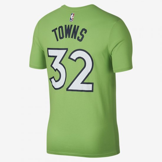 Karl-Anthony Towns Minnesota Timberwolves Nike Dry | Action Green - Click Image to Close