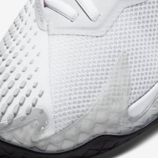 NikeCourt Air Zoom Vapor Cage 4 | White / Pink Foam / Pure Platinum / Black - Click Image to Close