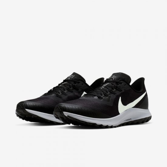 Nike Air Zoom Pegasus 36 Trail | Oil Grey / Black / Wolf Grey / Barely Grey - Click Image to Close