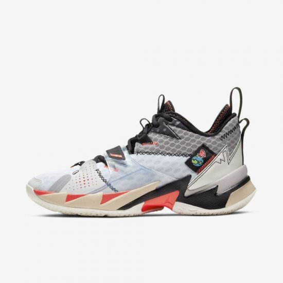 Jordan Why Not? Zer0.3 | White / Black / Metallic Silver / University Red - Click Image to Close