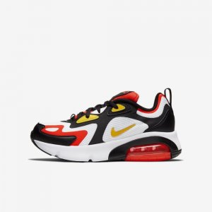 Nike Air Max 200 | Black / White / Bright Crimson / Chrome Yellow