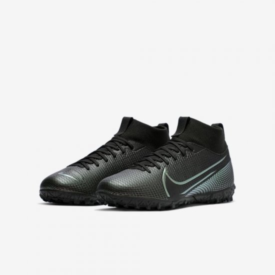 Nike Jr. Mercurial Superfly 7 Academy TF | Black / Black - Click Image to Close