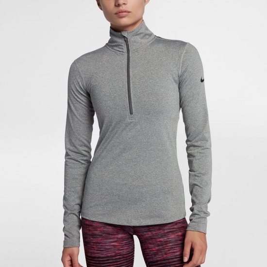 Nike Pro Warm | Dark Grey Heather / Dark Grey / Black - Click Image to Close