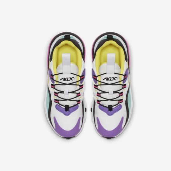 Nike Air Max 270 RT | White / Black / Bright Violet / Dynamic Yellow - Click Image to Close