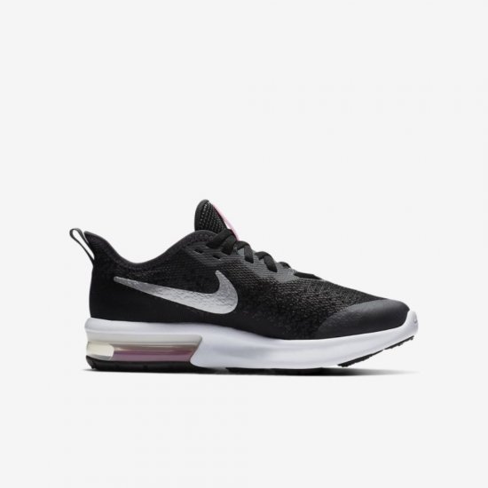 Nike Air Max Sequent 4 | Black / Anthracite / White / Metallic Silver - Click Image to Close