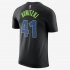 Dirk Nowitzki Dallas Mavericks City Edition Nike Dry | Black