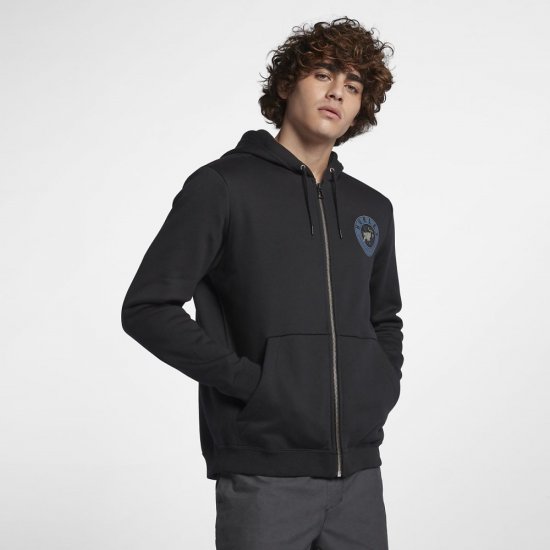 Hurley Surf Check Prowler Full-Zip | Black - Click Image to Close