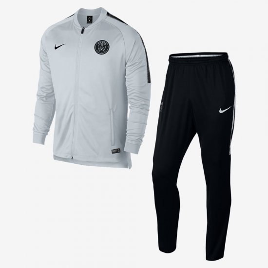 Paris Saint-Germain Dri-FIT Squad | Pure Platinum / Black / Black - Click Image to Close