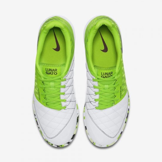 Nike Lunar Gato II IC | White / Electric Green / Barely Volt / Anthracite - Click Image to Close