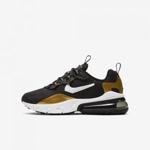 Nike Air Max 270 React | Anthracite / Black / Metallic Gold / White