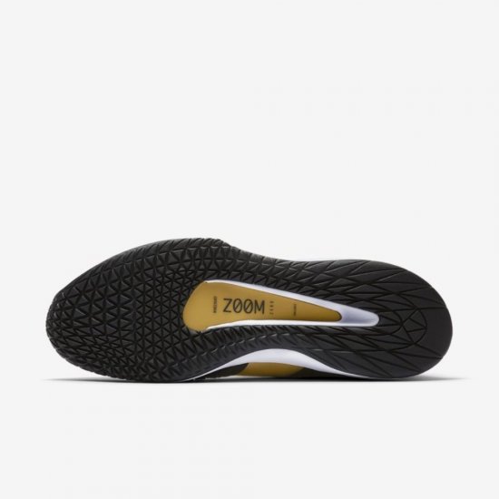 NikeCourt Air Zoom Zero | Black / Metallic Gold / White / Black - Click Image to Close
