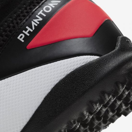 Nike Jr. Phantom Vision 2 Academy Dynamic Fit TF | White / Laser Crimson / Black - Click Image to Close