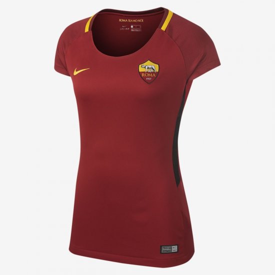 2017/18 A.S. Roma Stadium Home | Team Crimson / University Gold - Click Image to Close