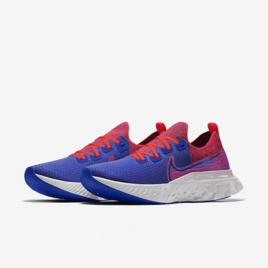Nike React Infinity Run Flyknit By You | Racer Blue / Red Orbit - Click Image to Close