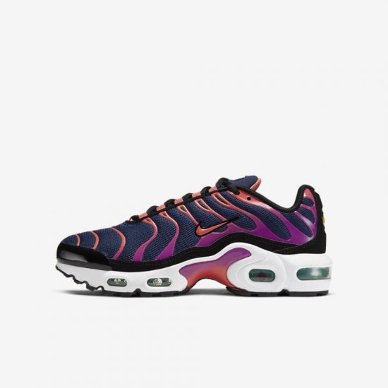 Nike Air Max Plus | Blue Void / Black / Kinetic Green / Magic Ember - Click Image to Close