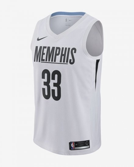 Marc Gasol City Edition Swingman Jersey (Memphis Grizzlies) | White - Click Image to Close