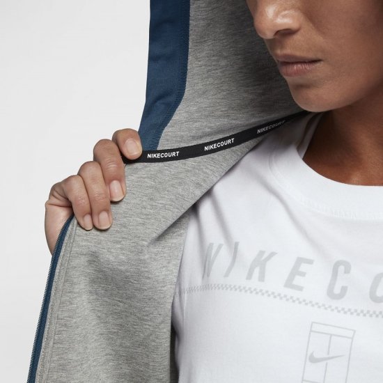NikeCourt | Blue Force / Dark Grey Heather / White - Click Image to Close