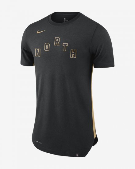 Toronto Raptors City Edition Nike Dry | Black / Club Gold - Click Image to Close