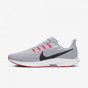 Nike Air Zoom Pegasus 36 | Wolf Grey / White / Bright Crimson / Black