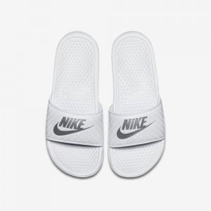 Nike Benassi | White / Metallic Silver