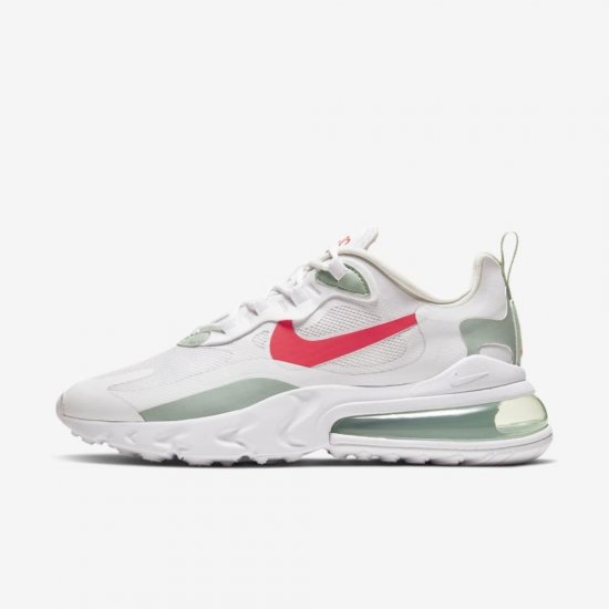 Nike Air Max 270 React | White / Pistachio Frost / Laser Crimson - Click Image to Close