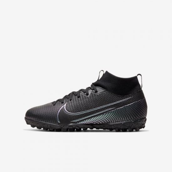 Nike Jr. Mercurial Superfly 7 Academy TF | Black / Black - Click Image to Close