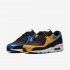 Nike Air Max 90 Premium | Black / Pacific Blue / University Gold / Metallic Silver