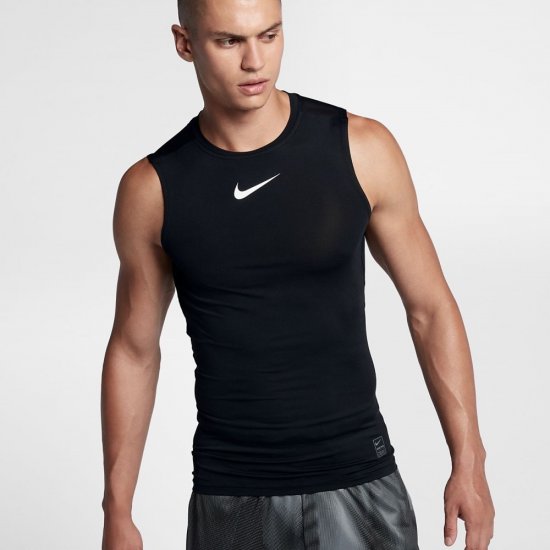 Nike Pro | Black / White / White - Click Image to Close