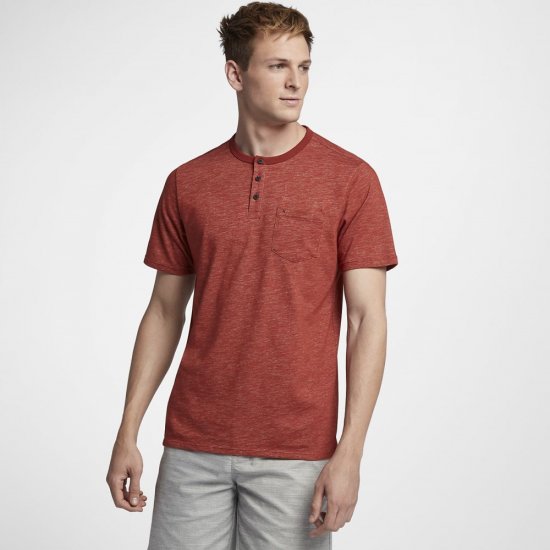 Hurley Dri-FIT Lagos Henley | Mars Stone - Click Image to Close